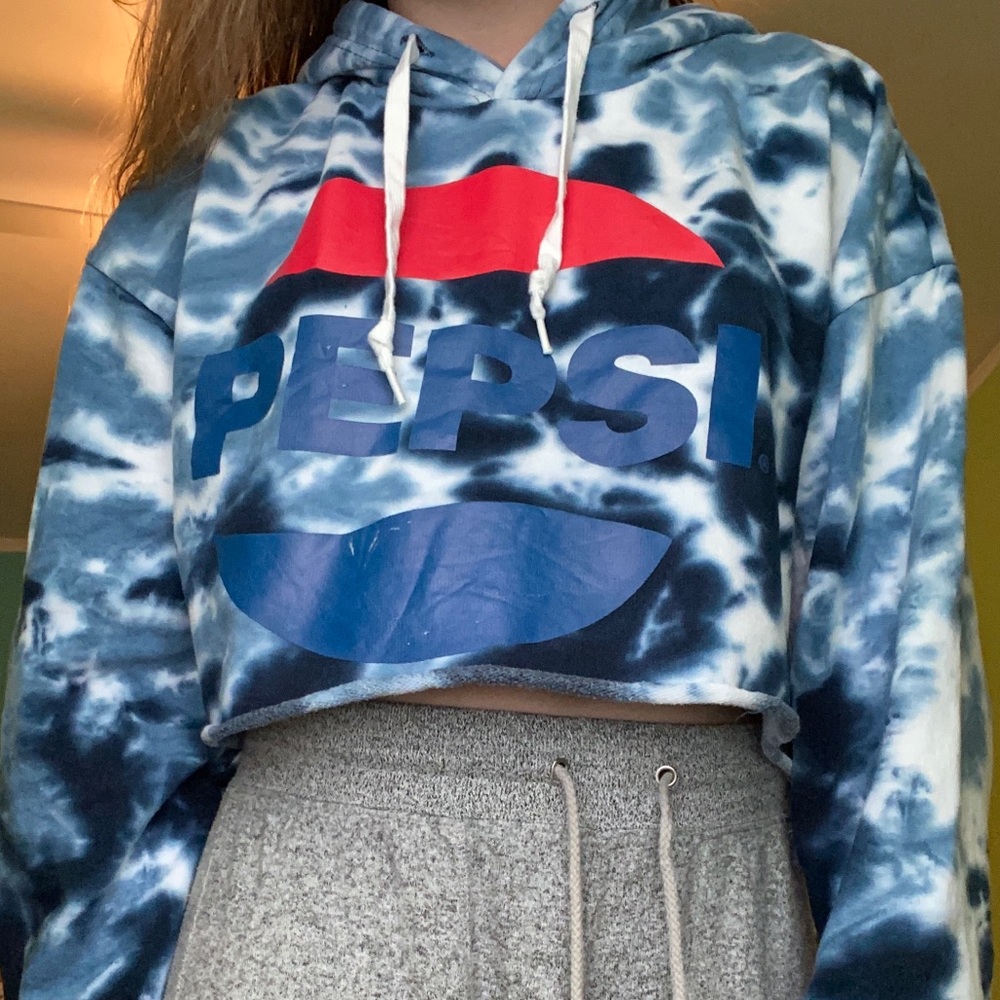 PEPSI CROPPED SWEATSHIRT